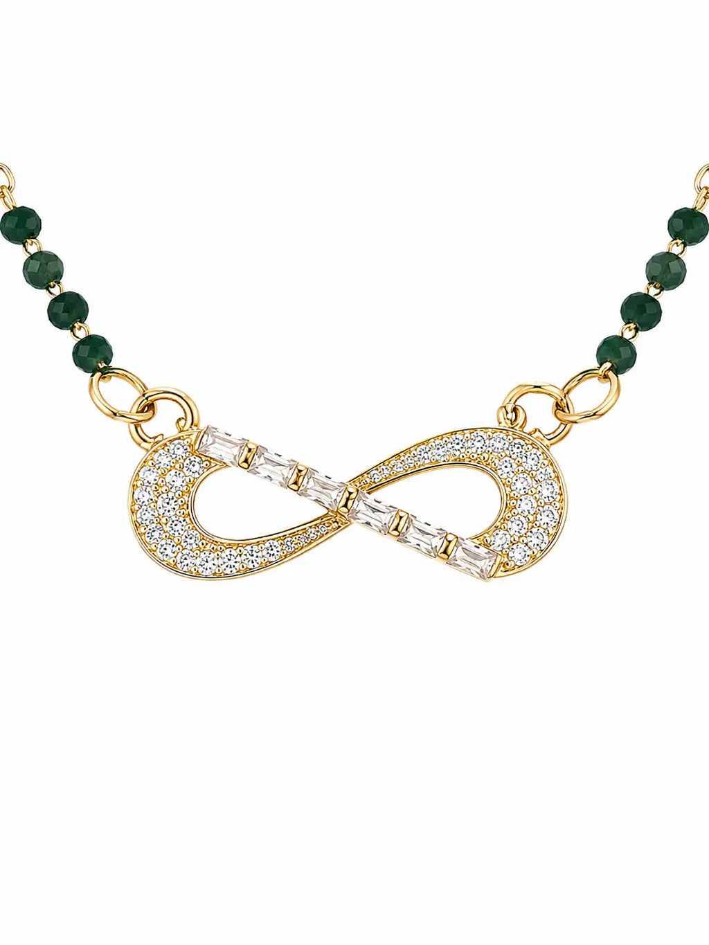 Anti-Tarnish American Diamond Infinity Gold Mangalsutra