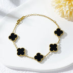 Anti-Tarnish Clover Gold Bracelet For Girls And Women