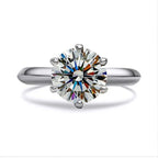 Anti Tarnish Solitaire Adjustable Silver Finger Ring