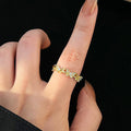 Anti Tarnish Butterfly Themed Adjustable Gold Finger Ring