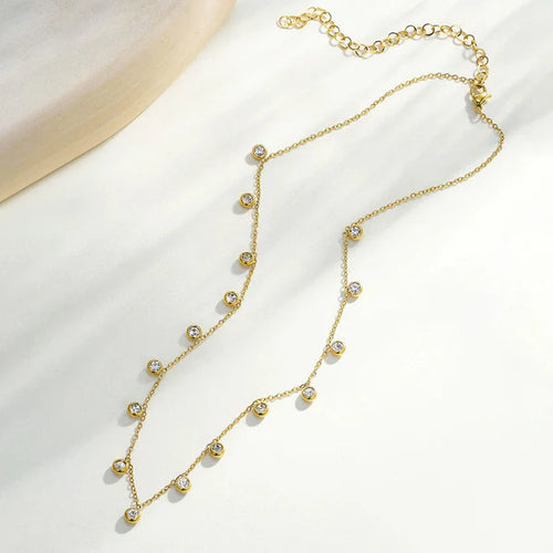 Anti Tarnish Geometrical Gold Plated Necklace