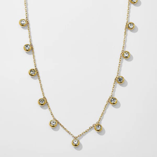 Anti Tarnish Geometrical Gold Plated Necklace