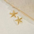 Anti Tarnish Star Shaped Stud Gold Plated Earrings