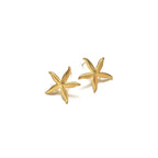 Anti Tarnish Star Shaped Stud Gold Plated Earrings