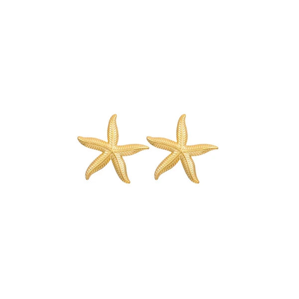Anti Tarnish Star Shaped Stud Gold Plated Earrings