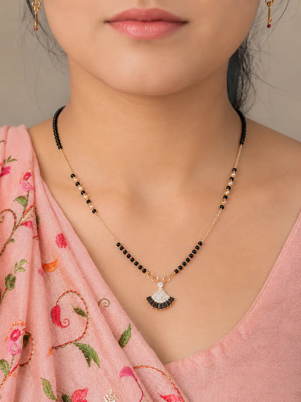 Anti-Tarnish Black Beads Mangalsutra