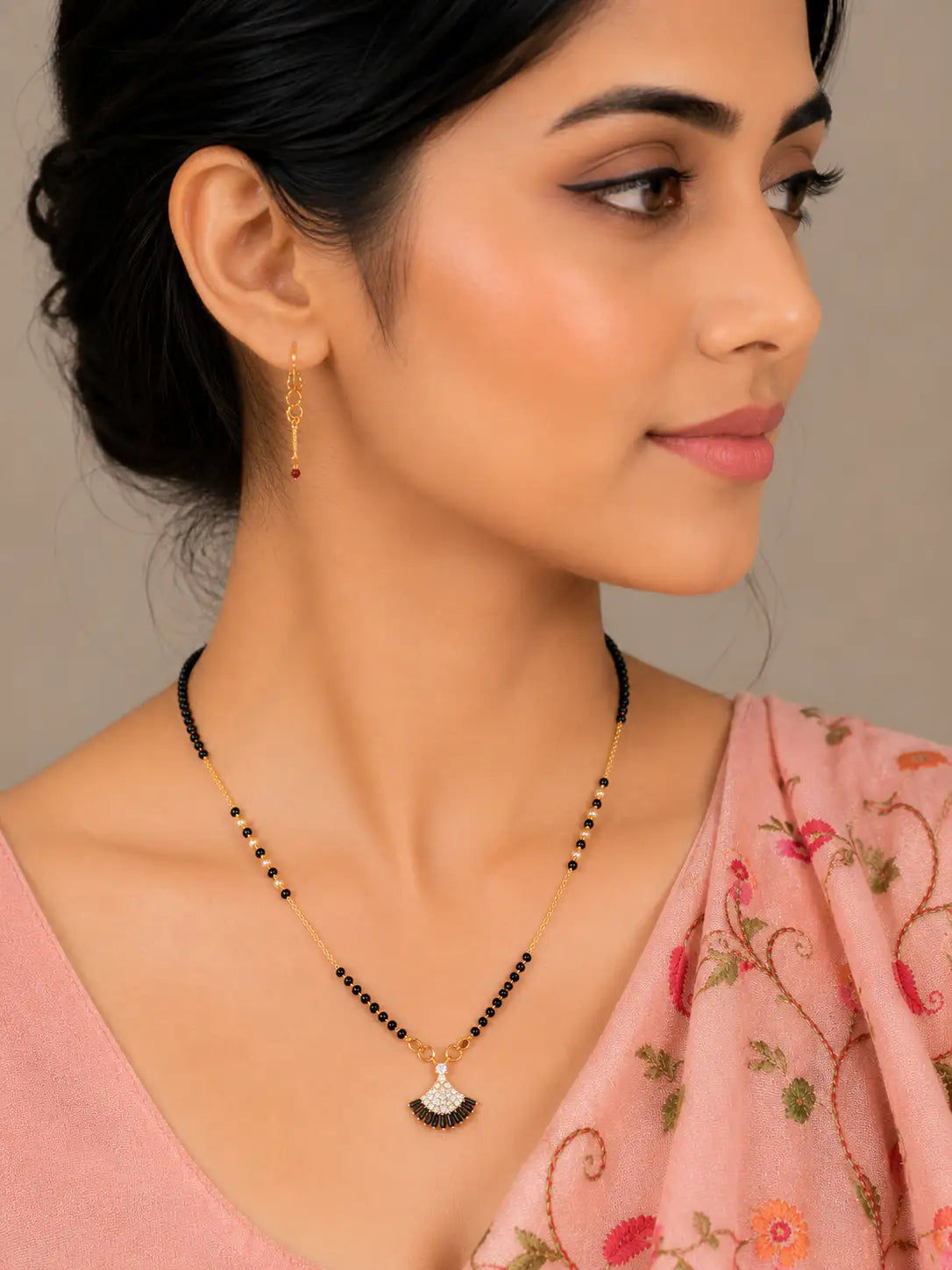 Anti-Tarnish Black Beads Mangalsutra