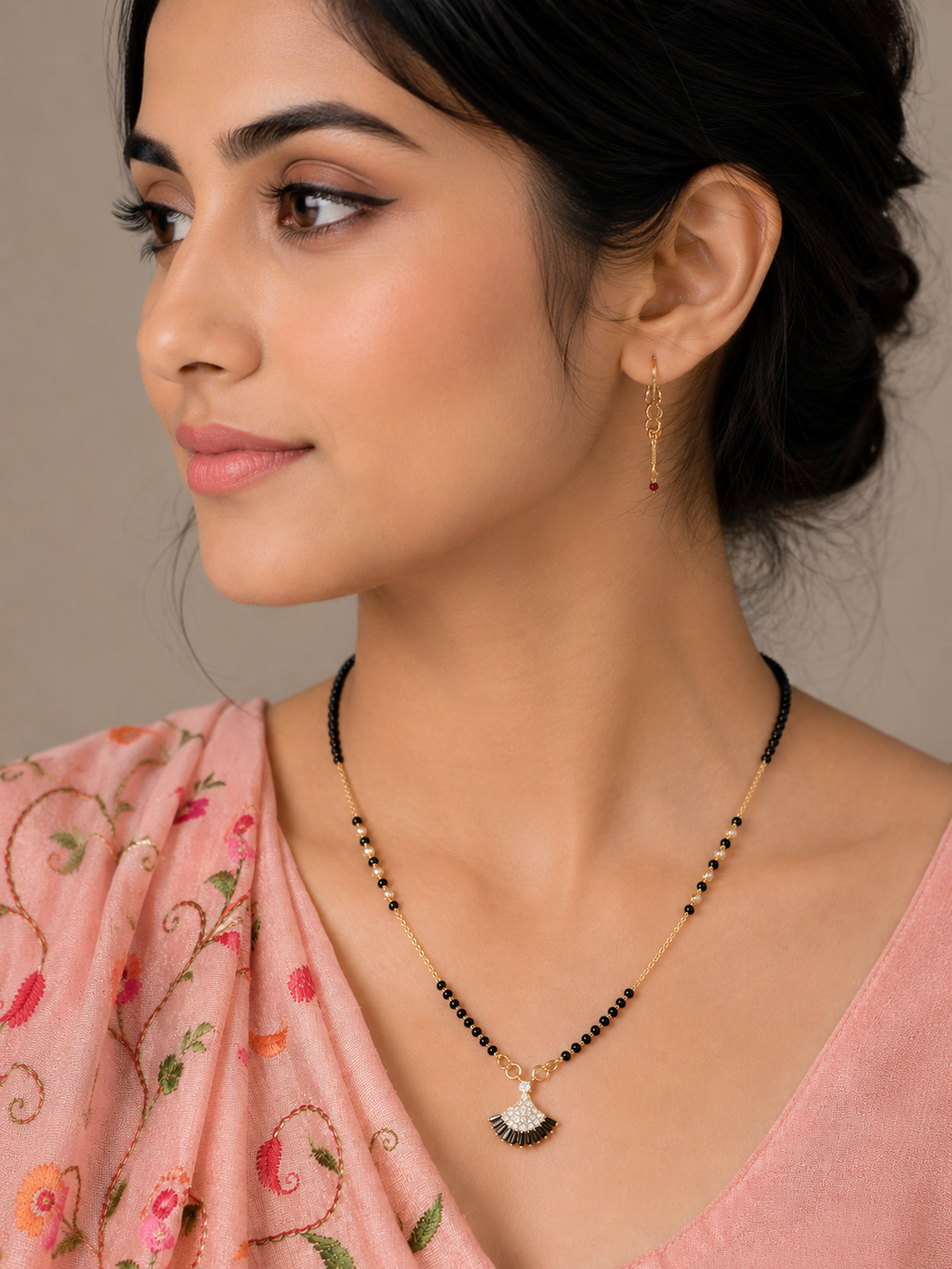 Anti-Tarnish Black Beads Mangalsutra