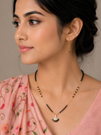 Anti-Tarnish Black Beads Mangalsutra