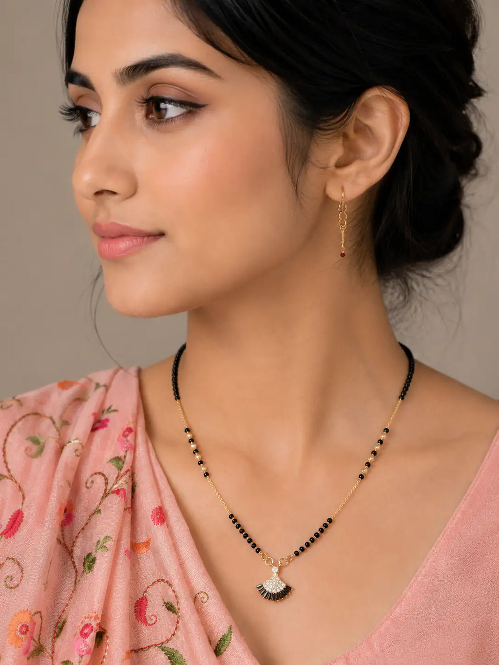 Anti-Tarnish Black Beads Mangalsutra