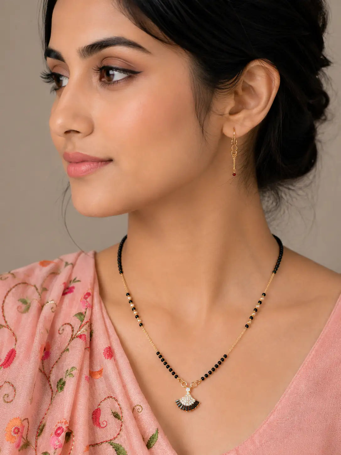 Anti-Tarnish Black Beads Mangalsutra