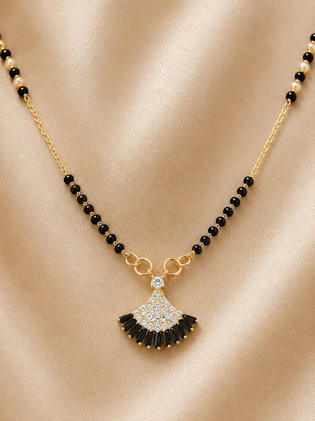 Anti-Tarnish Black Beads Mangalsutra