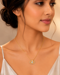 Anti-Tarnish Evil Eye American Diamond Gold Pendant