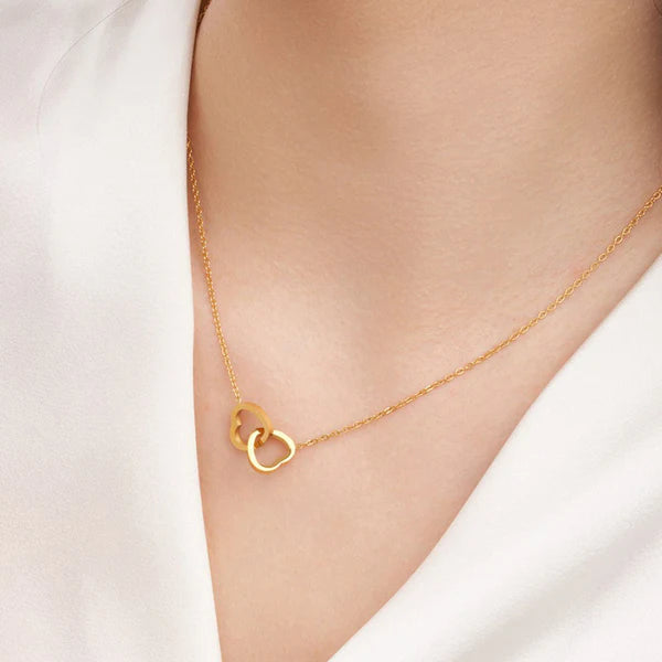 Heart Themed Gold Plated Anti Tarnish Pendant