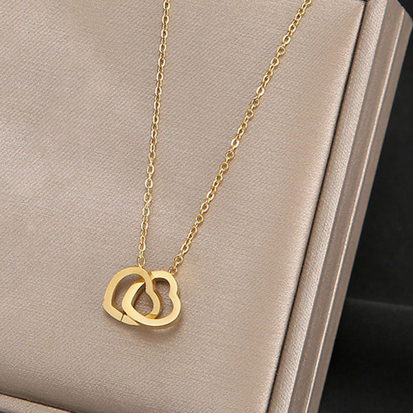 Heart Themed Gold Plated Anti Tarnish Pendant
