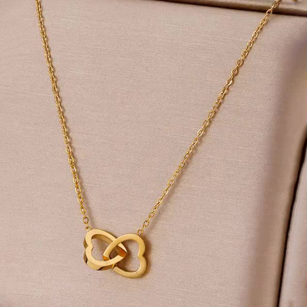 Heart Themed Gold Plated Anti Tarnish Pendant