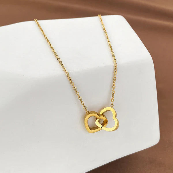 Heart Themed Gold Plated Anti Tarnish Pendant