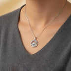 Anti-Tarnish Evil Eye American Diamond Silver Pendant