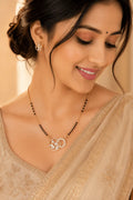 Anti-Tarnish American Diamond Eternal Bloom Mangalsutra - Luxn