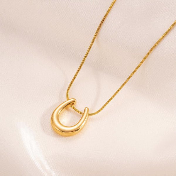 Anti Tarnish Geometric Shaped Gold Plated Pendant - Luxn