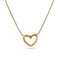 Anti-Tarnish Gold Heart Themed Pendant - Luxn