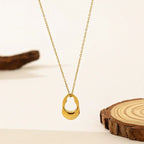 Anti Tarnish Gold Plated Contemporary Pendant - Luxn