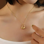 Anti Tarnish Gold Plated Contemporary Pendant - Luxn