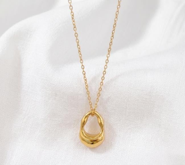 Anti Tarnish Gold Plated Contemporary Pendant - Luxn