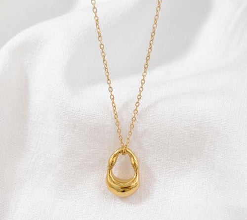 Anti Tarnish Gold Plated Contemporary Pendant - Luxn