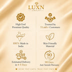 Anti Tarnish Korean Style Cuff Gold Plated Bracelet - Luxn