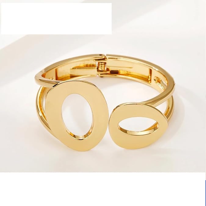 Anti Tarnish Korean Style Cuff Gold Plated Bracelet - Luxn