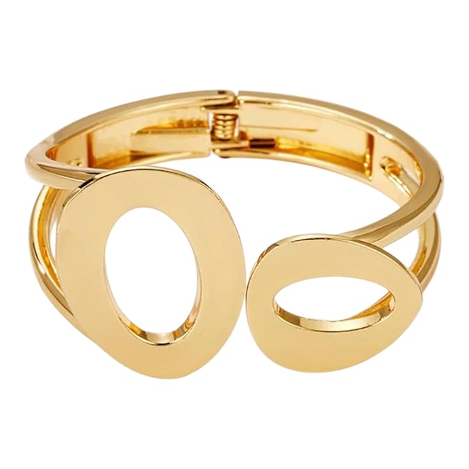 Anti Tarnish Korean Style Cuff Gold Plated Bracelet - Luxn