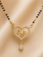Anti-Tarnish Heart Shaped Couple Mangalsutra