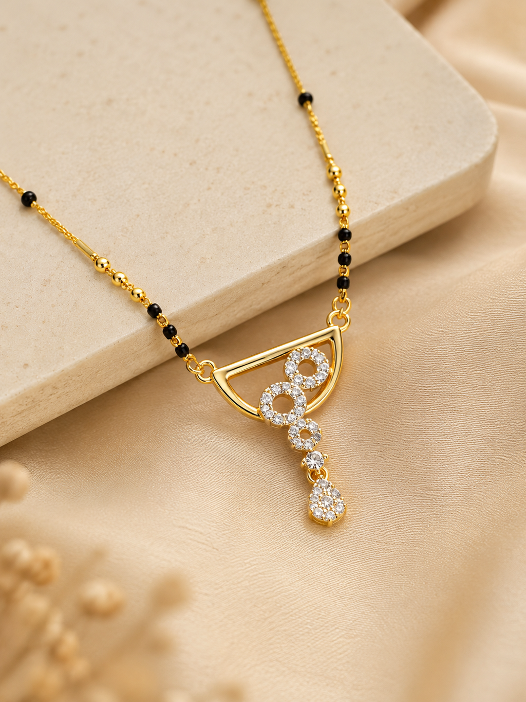 Anti-Tarnish American Diamond Infinity Grace Mangalsutra
