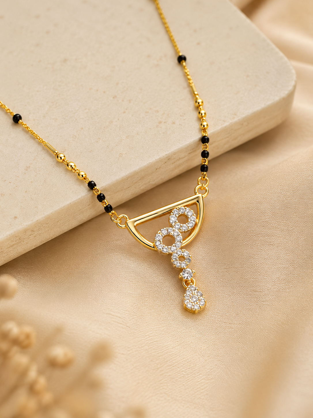 Anti-Tarnish American Diamond Infinity Grace Mangalsutra