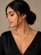 Anti-Tarnish Premium Heart Pendant Gold Mangalsutra