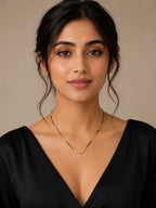 Anti-Tarnish Premium Heart Pendant Gold Mangalsutra