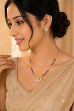 Anti-Tarnish American Diamond Eternal Bloom Mangalsutra