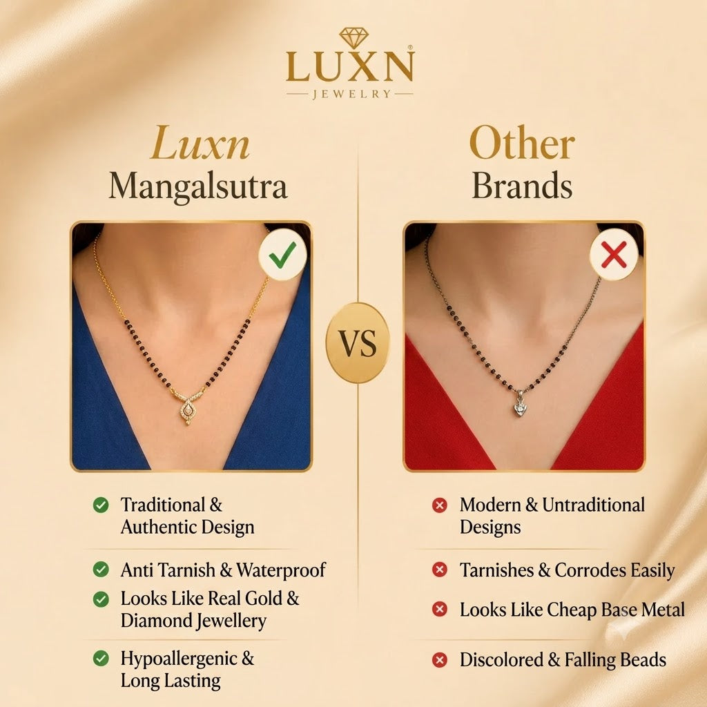 Anti-Tarnish American Diamond Eternal Bloom Mangalsutra